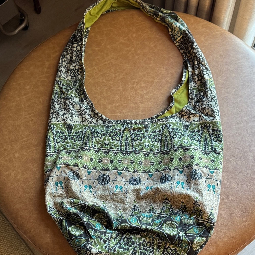 Stylish Green Patterned Women's Bag